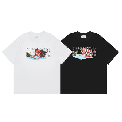 Maison Margiela T-shirt Crew Neck Loose Short Sleeve T-shirt