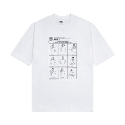 Maison Margiela T-shirt Crew Neck Loose Short Sleeve T-shirt