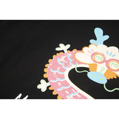 Maison Margiela T-shirt Dragon Print Crew Neck Loose Short Sleeve T-shirt